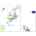 レターセット 青い鳥 EEP-629-724/EEE-629-762(12) 便箋12枚・封筒4枚 ホールマーク