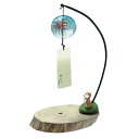 風鈴 ガラス 会津桐卓上風鈴 花火と柴犬 R-228 桐のこ人形付き 会津喜多方 蒔絵仕上げ 手作り風鈴 木之元+C30039