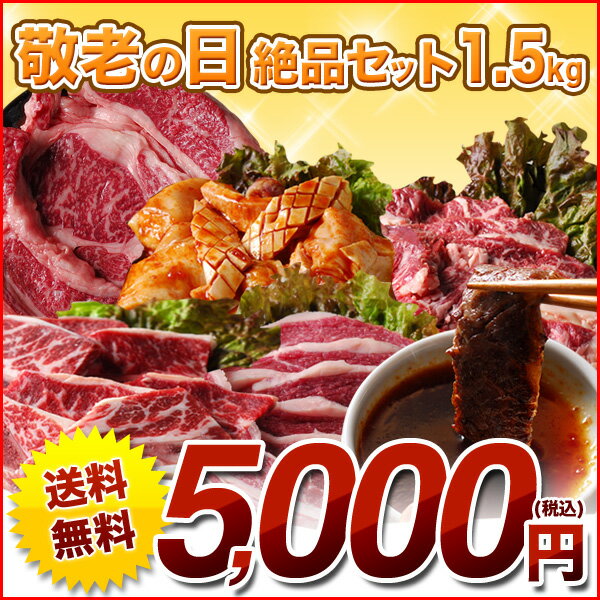 敬老の日豪華焼肉セット。人気の切り落としに上ホルモンや骨付きカルビ等計1.5kg!【特製タレ付】【あす楽対応_関東】【あす楽対応_甲信越】【あす楽対応_北陸】【あす楽対応_東海】【あす楽対応_近畿】【あす楽対応_中国】【あす楽対応_四国】【送料無料】【のし対応】おじいちゃんおばあちゃんに!★多くのお客様からのご要望で特別にお値打ち価格で期間限定販売★