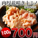 当店の単品100g部門でリピート購入売れ筋第1位！焼肉店で牛ホルモンと言えばこれ！やわらか肉厚花咲き　特選上ミノ【切り目入り】　100g