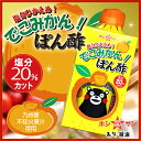 くまモン★ぽん酢≪塩分控えめ!でこみかんポン酢 300ml≫果汁たっぷり!フルーティー♪保存料・甘味料・調味料不使用でお子様にも安心のヘルシーぽん酢【ドレッシング】【九州・熊本の老舗醤油屋ホシサン】