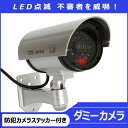 ダミーIR防犯カメラ/監視カメラ 防犯 ダミーカメラ 不審者を威嚇 LED点滅 屋外