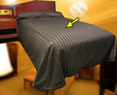 ベッドスプレッド D(ダブル)サイズ(ベッドの上からスッポリ覆うホテルスタイルのベッドカバ…...:hotel-room:10000611