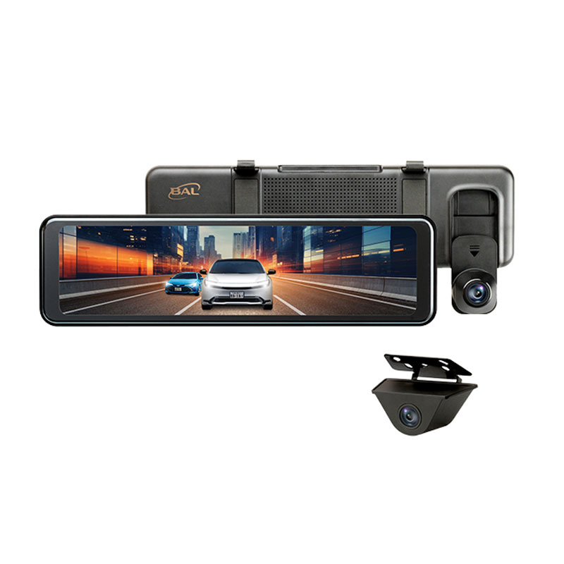 前後録画式 200万画素 10.88V型 前面液晶 12V/24V ミラー型 ドライブレコーダー BALUCE3 夜間も鮮明な映像 バルーチェ3 大橋産業 5710