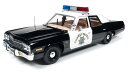 ◎1/18 AutoWorld☆映画「白バイ野郎 ジョン&パンチ Chips」パトカー 1975 ダッジ・モナコ・パトカー♪ 【予約商品】