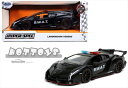 ミニカー 1/24 JadaTOYS☆ ランボルギーニ ヴェネーノ SWAT 黒色 限定 【予約商品】