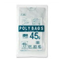 ポリバッグ(透明) 45L 1袋(10枚)