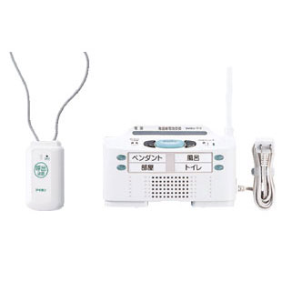 アイホン ワイヤレスホームコール（無線式） 発信機と受信機のセット（FR-MSA） 823-5声と表示（音声メッセージ）で呼出先をすばやく確認。配線工事不要で簡単施工！