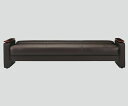 【送料無料】【直送の為、代引き不可】ナビス ソファーベッド ダークブラウン 7-1206-02