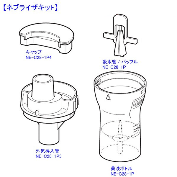 《あす楽対応》オムロン　ネブライザキット　NE-C28-1【NE−C28−1】【付属品】【…...:hpserve:10003039