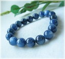【パワーストーン】【送料無料】高品質（3A）藍色の結晶 カヤナイト ブレスレット01パワ−スト−ン 天然石