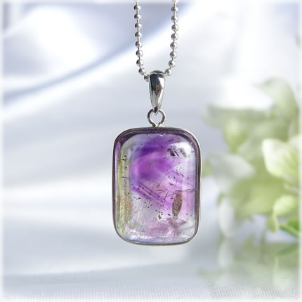 ﾊﾟﾜｰｽﾄｰﾝ 天然石【送料無料】ｱﾒｼｽﾄｴﾚｽﾁｬﾙ水晶ﾍﾟﾝﾀﾞﾝﾄ04 ﾊﾟﾜｰｽﾄｰﾝ 天然石