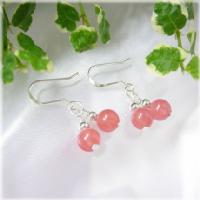 ﾊﾟﾜｰｽﾄｰﾝ 天然石【送料無料】さくらんぼｲﾝｶﾛｰｽﾞのかわいいﾋﾟｱｽ♪ ﾊﾟﾜｰｽﾄｰﾝ 天然石