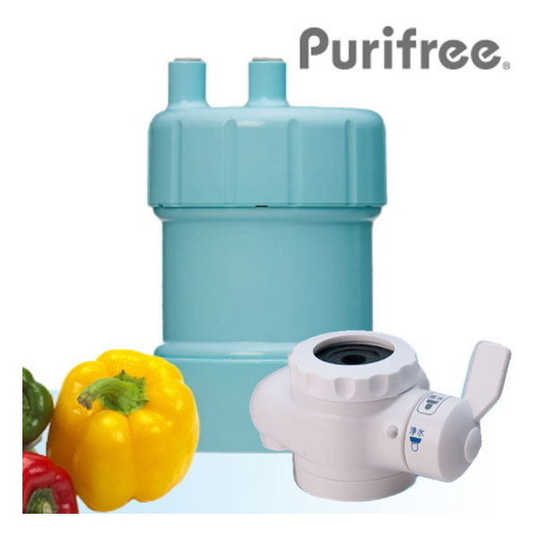 （ブルー） purifree（ピュリフリー） ハイブリット浄水器 （キッツマイクロフィルタ…...:hrc:10079208