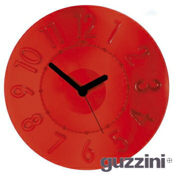 グッチーニ（guzzini-カーサ）CASA ウオールクロック（掛け時計）（レッド）RGT-E6