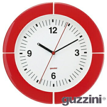 グッチーニ（guzzini-カーサ）CASA ウオールクロック（掛け時計）（レッド）RGT-E4