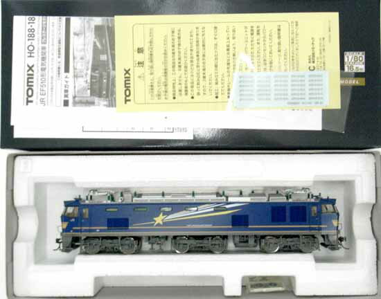 【中古】HOゲージ/TOMIX　HO-189　JR　EF510　500形　電気機関車(北斗星色)プレステージモデル【A】【鉄道模型 Nゲージ】