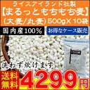 【お得なまとめ買い ケース販売】国産100% まるっともちもち麦 計5kg(500g×10袋)(大