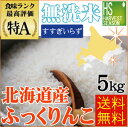 28年産 無洗米 北海道産 ふっくりんこ5kg【送料無料】★Shop Of The Year 米大賞★【北海道沖縄へのお届けは別途送料515円】【コンビニ受取対応商品】