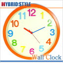 今月のピックアップアイテム！カラフル掛け時計[COLORFUL WALL CLOCK]壁 掛け時計 ウォールクロック[インテリア クロック]/WALLCLOCK-001-OR