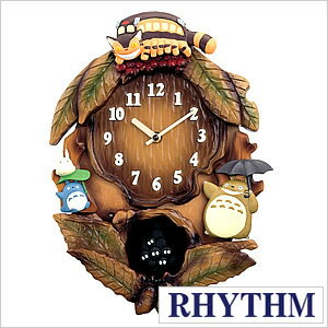 リズム掛け時計[Rhythm]( Rhythm 掛け時計 リズム 時計 )となりのトトロ/リズム時計/4MJ837MN06