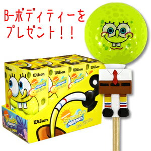 【ゴルフギフト】【Sponge Bob】【B-ボディティープレゼント】Wilson（ウィル…...:htcgolf:10034152