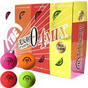 【飛衛門/TOBIEMON】ゴルフボール 4カラーミックス (オレンジ、ピンク、レッド、イエロー)　2ピース 1ダース 12球入り T-B2P