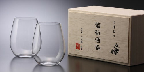 うすはり 松徳硝子葡萄 酒器 ボルドー2P 冷酒グラスうすはり 松徳硝子 酒器 冷酒グラス
