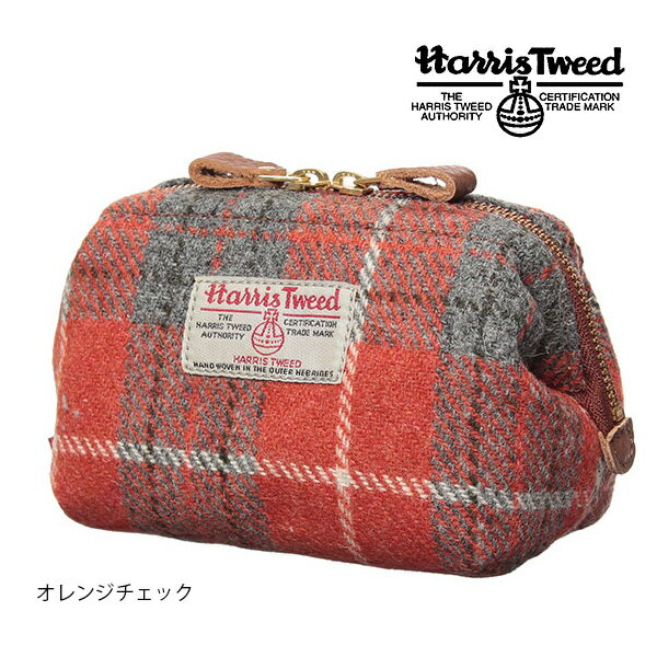 Harris Tweed ダレス型ポーチ Harris Tweed