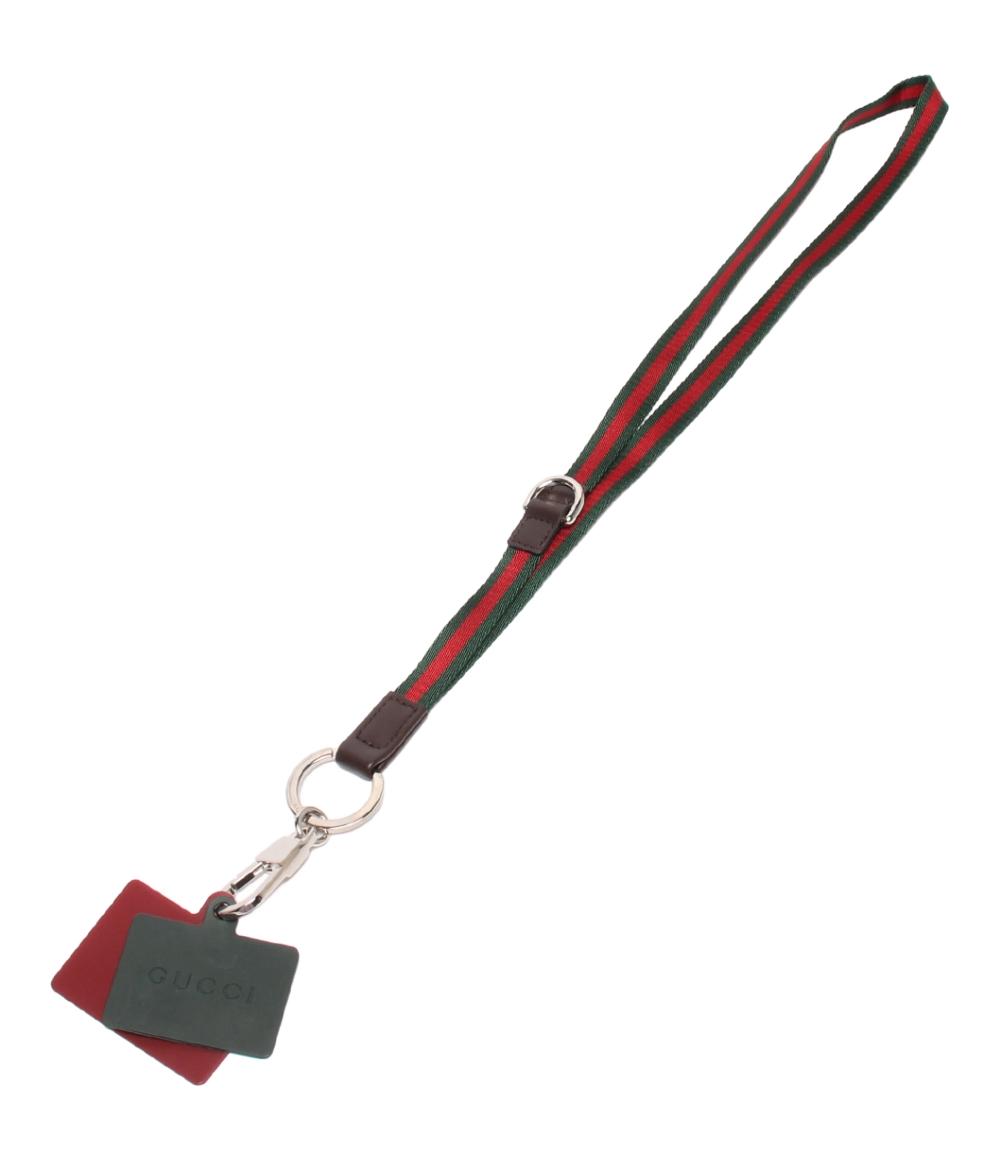 【7%OFFクーポン&500円OFFクーポン15日0時〜18日23:59迄】【中古】 グッチ スマートフォン用ネックストラップ メンズ GUCCI