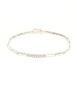 【中古】美品 ヴァンドーム ダイヤ 0.20ct ブレスレット K18 VENDOME レディース