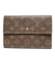 【中古】訳あり ルイヴィトン 三つ折り長財布 パスポートケース M60135 ユニセックス Louis Vuitton
