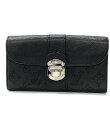 【中古】 ルイヴィトン 長財布 シルバー金具 ポルトフォイユ イリス ノワール マヒナ M58163 レディース Louis Vuitton