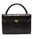 【中古】 コンテス レザーハンドバッグ クロコ レディース COMTESSE