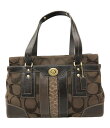 【中古】 コーチ トートバッグ シグネチャー 11072 レディース COACH