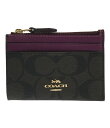 【中古】美品 コーチ マルチケース コインケース パスケース シグネチャー 88208 レディース COACH