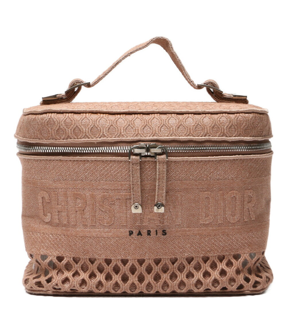 【中古】 クリスチャンディオール トラベル バニティバッグ ケース ピンク レディース Christian Dior