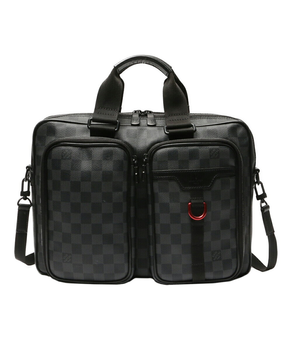 【中古】 ルイ・ヴィトン グラフィットユーティリティビジネスバッグ BA2270 N40278 メンズ LOUIS VUITTON