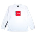 HXB DRY Long Sleeve Tee 【BOX LOGO】 WHITE バスケットボール バスケ ロンT 長袖