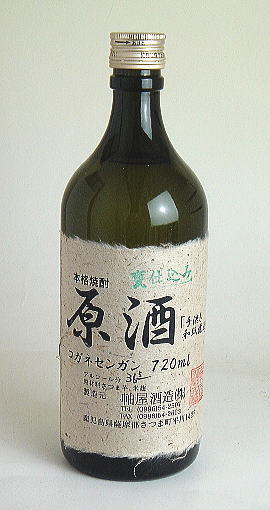 手漉き和紙濾過仕上げ　甕仕込原酒36．5度　芋焼酎720ml