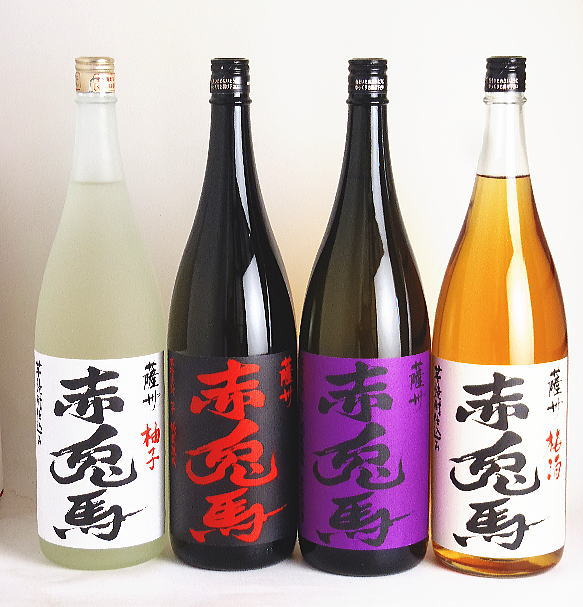 赤兎馬ブランド4酒　各1800ml　（2011年秋版紫の赤兎馬ご予約・お届けは9/10頃予定です）