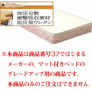 【オプション商品】低反発ウレタン入ポケットコイルマットへグレードアップ( %OFF セール SALE 送料込み)