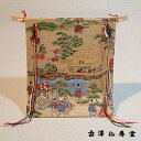 京都のお土産 和風雑貨 贈り物木製几帳 織物(京錦織)金閣寺の柄