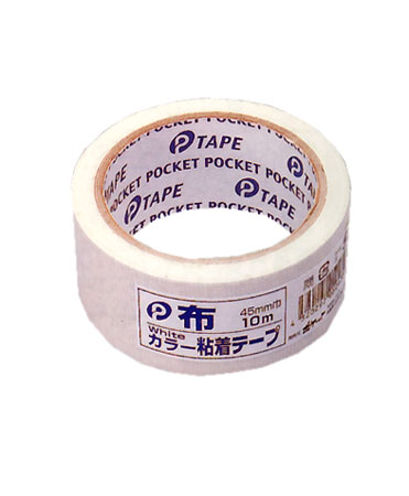 【1079】カラー布 粘着テープ（白）