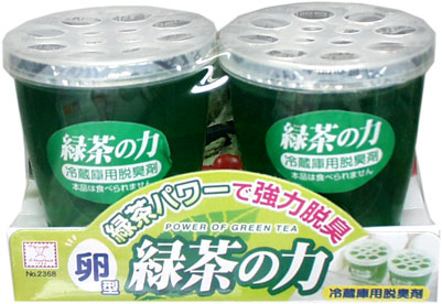 【2273】卵型　緑茶の力冷蔵庫用脱臭剤緑茶パワーで強力脱臭！