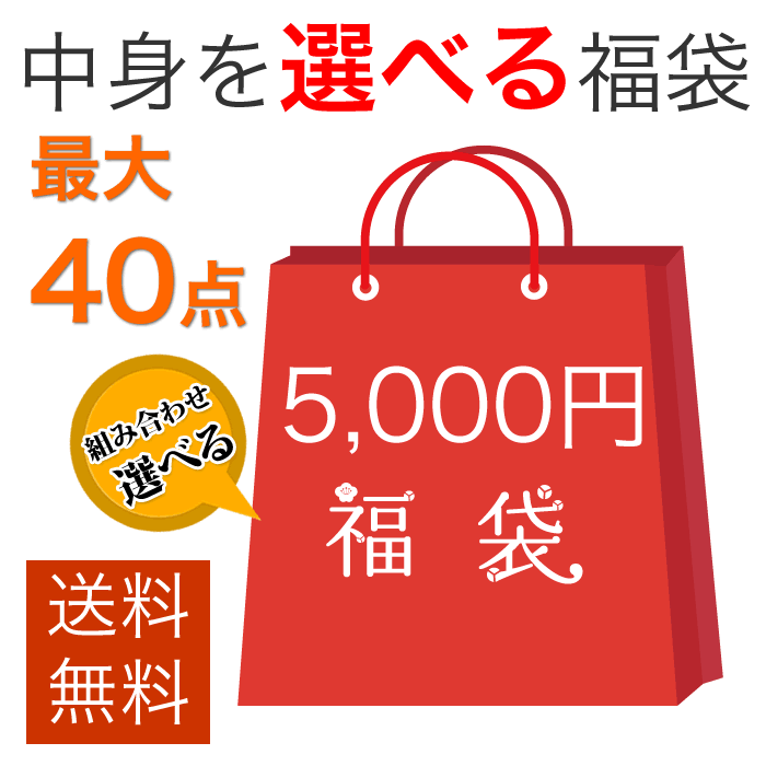 【送料無料】選べる福袋 5000円 2018年 最大40点 セット 曲げ