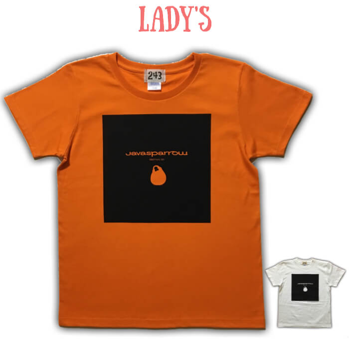 文鳥 (ブンチョウ ぶんちょう buncho) Tシャツ #10 「javasparrow」 レディース 綿100% 全2色 クリスマス