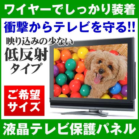 オーダー 液晶テレビ保護パネル フラット式【低反射タイプ】 液晶保護パネル 液晶保護カバー 40型 ...:hyosin:10000032