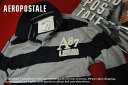HYPEは大小、点数関係なく全国どこでも 送料無料! 最安値に挑戦!66%OFF! 120%正規■エアロポステール Stripe applique A87 ポロシャツ 長袖■ネイビー×グレー■6072-1030■VS アバクロ■<参考>身長174cm 体重64kg(普通体型)⇒Sサイズ■Polo-shirt【kobe1107-soryo】【kobe1107-point】