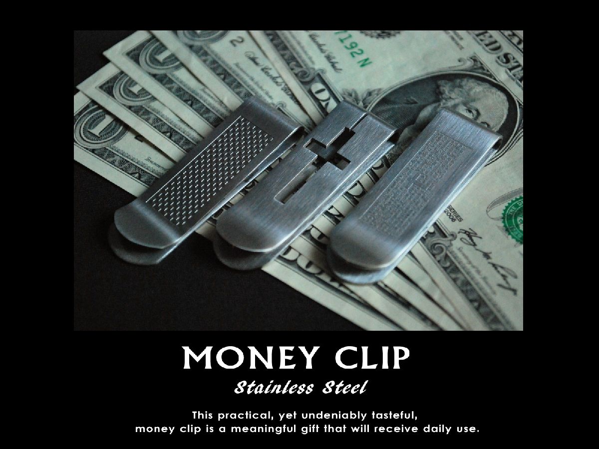 マネークリップ DESIGN MONEY CLIP■3種